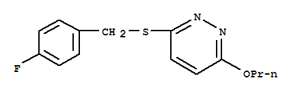 3-[(4-fluorobenzyl)sulfanyl]-6-propoxypyridazine