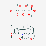 10,11-dimethoxy-4a,5,5a,7,8,13a,15,15a,15b,16-decahydro-2h-4,6-methanoindolo[3,2,1-ij]oxepino[2,3,4-de]pyrrolo[2,3-h]quinoline-14-one;2,3,4,5,6,7-hexahydroxyheptanoic Acid
