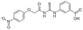 3-[[[[(4-NITROPHENOXY)ACETYL]AMINO]THIOXOMETHYL]AMINO]-BENZOIC ACID