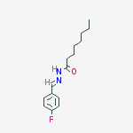 N'-[(1E)-(4-fluorophenyl)methylidene]octanehydrazide