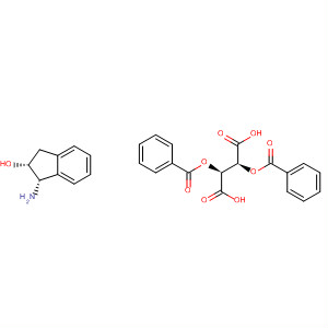 Butanedioic acid, 2,3-bis(benzoyloxy)-, (2S,3S)-, compd. with(1S,2R)-1-amino-2,3-dihydro-1H-inden-2-ol (1:1)