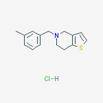 5-(3-methylbenzyl)-4,5,6,7-tetrahydrothieno[3,2-c]pyridine hydrochloride