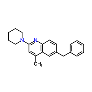 6-benzyl-4-methyl-2-(piperidin-1-yl)quinoline