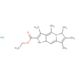 6H-Pyrrolo[3,2-f]indolizine-2-carboxylic acid, 3,4,6,7,8-pentamethyl-,ethyl ester, monohydrochloride