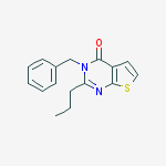 Thieno[2,3-d]pyrimidin-4(3H)-one, 3-(phenylmethyl)-2-propyl-