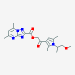 2-[1-(2-methoxy-1-methylethyl)-2,5-dimethyl-1H-pyrrol-3-yl]-2-oxoethyl 5,7-dimethyl[1,2,4]triazolo[1,5-a]pyrimidine-2-carboxylate