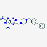 Pyrimido[5,4-e]-1,2,4-triazine-5,7-diamine, 3-[[4-([1,1'-biphenyl]-4-ylmethyl)-1-piperazinyl]methyl]-