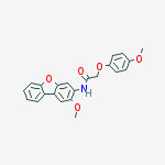 N-(2-methoxydibenzofuran-3-yl)-2-(4-methoxyphenoxy)acetamide