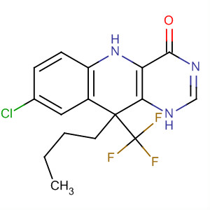 Pyrimido[5,4-b]quinolin-4(1H)-one,10-butyl-8-chloro-5,10-dihydro-10-(trifluoromethyl)-
