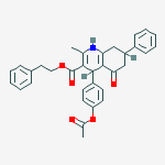 2-phenylethyl 4-[4-(acetyloxy)phenyl]-2-methyl-5-oxo-7-phenyl-1,4,5,6,7,8-hexahydroquinoline-3-carboxylate