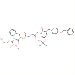 L-Methionine,N-[N-[N-[N-[N-[(1,1-dimethylethoxy)carbonyl]-O-(phenylmethyl)-L-tyrosyl]glycyl]glycyl]-L-phenylalanyl]-, methyl ester