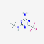 N-tert-butyl-6-(trifluoromethyl)-1,3,5-triazine-2,4-diamine