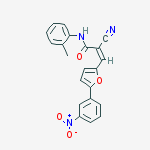 (2Z)-2-cyano-N-(2-methylphenyl)-3-[5-(3-nitrophenyl)furan-2-yl]prop-2-enamide