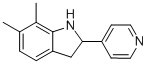 1H-INDOLE,2,3-DIHYDRO-6,7-DIMETHYL-2-(PYRIDIN-4-YL)-