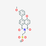 9-methoxy-1,3-dioxo-1H-xantheno[2,1,9-def]isoquinoline-2(3H)-ethanesulphonate acid