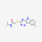 ACETAMIDE,2-[(5,8-DIMETHYL-5H-1,2,4-TRIAZINO[5,6-B]INDOL-3-YL)THIO]-N-(ISOPROPYL)-
