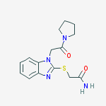 ACETAMIDE,2-[[1-[2-OXO-2-(PYRROLIDIN-1-YL)ETHYL]-1H-BENZO[D]IMIDAZOL-2-YL]THIO]-