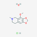 4-methoxy-6-methyl-7,8-dihydro-5h-[1,3]dioxolo[4,5-g]isoquinoline;hydrate;hydrochloride
