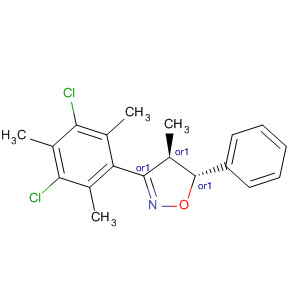 Isoxazole,3-(3,5-dichloro-2,4,6-trimethylphenyl)-4,5-dihydro-4-methyl-5-phenyl-,trans-