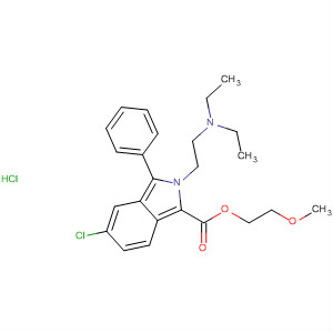 2H-Isoindole-1-carboxylic acid,5-chloro-2-[2-(diethylamino)ethyl]-3-phenyl-, 2-methoxyethyl ester,monohydrochloride