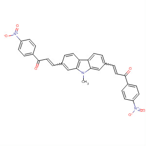 2-Propen-1-one,3,3'-(9-methyl-9H-carbazole-2,7-diyl)bis[1-(4-nitrophenyl)-