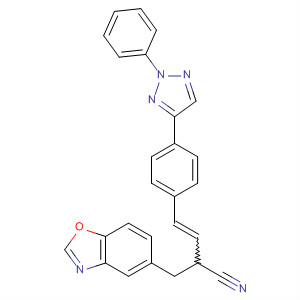 5-Benzoxazolepropanenitrile,2-[2-[4-(2-phenyl-2H-1,2,3-triazol-4-yl)phenyl]ethenyl]-