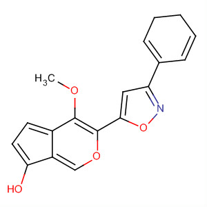 6-Benzofuranol, 5-(4,5-dihydro-3-phenyl-5-isoxazolyl)-4-methoxy-