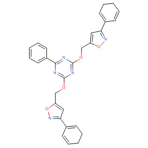 1,3,5-Triazine,2,4-bis[(4,5-dihydro-3-phenyl-5-isoxazolyl)methoxy]-6-phenyl-