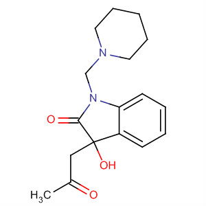 2H-Indol-2-one,1,3-dihydro-3-hydroxy-3-(2-oxopropyl)-1-(1-piperidinylmethyl)-
