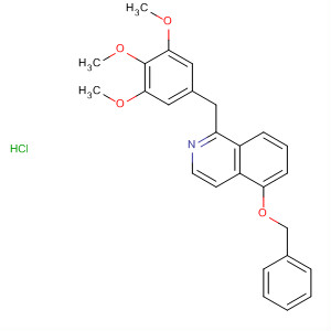 Isoquinoline, 5-(phenylmethoxy)-1-[(3,4,5-trimethoxyphenyl)methyl]-,hydrochloride