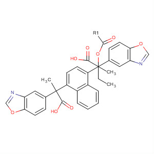 5-Benzoxazolepropanoic acid, 2,2'-(1,4-naphthalenediyl)bis-, dimethylester