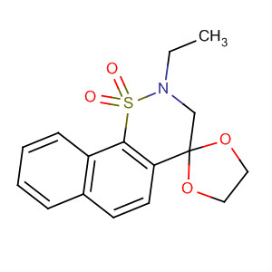 Spiro[1,3-dioxolane-2,4'-[4H]naphtho[2,1-e][1,2]thiazine],2'-ethyl-2',3'-dihydro-, 1',1'-dioxide