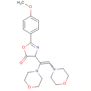 5(4H)-Oxazolone, 4-(di-4-morpholinylmethylene)-2-(4-methoxyphenyl)-