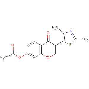 4H-1-Benzopyran-4-one, 7-(acetyloxy)-3-(2,4-dimethyl-5-thiazolyl)-
