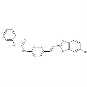 Urea, N-[4-[2-(6-bromo-2-benzothiazolyl)ethenyl]phenyl]-N'-phenyl-