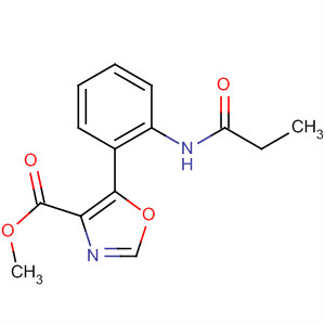 4-Oxazolecarboxylic acid, 5-[2-[(1-oxopropyl)amino]phenyl]-, methylester