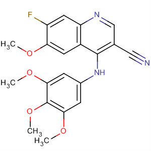 3-Quinolinecarbonitrile,7-fluoro-6-methoxy-4-[(3,4,5-trimethoxyphenyl)amino]-