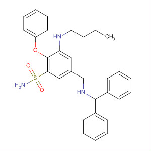 Benzenesulfonamide,3-(butylamino)-5-[[(diphenylmethyl)amino]methyl]-2-phenoxy-