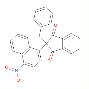 1H-Indene-1,3(2H)-dione, 2-(4-nitro-1-naphthalenyl)-2-(phenylmethyl)-