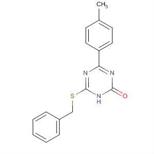 1,3,5-Triazin-2(1H)-one, 4-(4-methylphenyl)-6-[(phenylmethyl)thio]-