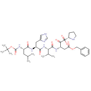 L-Proline,1-[N-[N-[N-[N-[(1,1-dimethylethoxy)carbonyl]-L-leucyl]-L-histidyl]-L-valyl]-L-a-aspartyl]-, 4-(phenylmethyl) ester