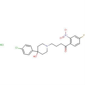 1-Butanone,4-[4-(4-chlorophenyl)-4-hydroxy-1-piperidinyl]-1-(4-fluoro-2-nitrophenyl)-,monohydrochloride