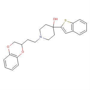 4-Piperidinol,4-benzo[b]thien-2-yl-1-[2-(2,3-dihydro-1,4-benzodioxin-2-yl)ethyl]-