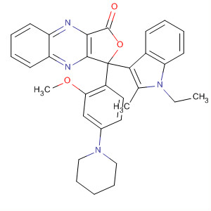 Furo[3,4-b]quinoxalin-1(3H)-one,3-(1-ethyl-2-methyl-1H-indol-3-yl)-3-[2-methoxy-4-(1-piperidinyl)phenyl]-