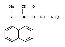 2-cyano-3-(naphthalen-1-yl)butanehydrazide