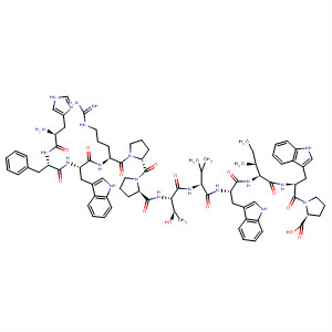 L-Proline,L-histidyl-L-phenylalanyl-L-tryptophyl-L-arginyl-L-prolyl-L-prolyl-L-threonyl-L-valyl-L-tryptophyl-L-isoleucyl-L-tryptophyl-