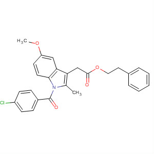 1H-Indole-3-acetic acid, 1-(4-chlorobenzoyl)-5-methoxy-2-methyl-,2-phenylethyl ester