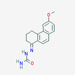 (1E)-6-methoxy-3,4-dihydrophenanthren-1(2H)-one semicarbazone