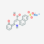 BENZO[F]QUINOLINE-1-CARBOXYLIC ACID 3-(2-HYDROXYPHENYL)-8-SULFO-,MONOSODIUM SALT