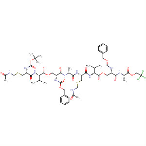L-Alanine,N-[O-[N-[S-[(acetylamino)methyl]-N-[N-[O-[N-[S-[(acetylamino)methyl]-N-[(1,1-dimethylethoxy)carbonyl]-L-cysteinyl]-L-valyl]-N-[(phenylmethoxy)carbonyl]-D-seryl]-L-alanyl]-L-cysteinyl]-L-valyl]-N-[(phenylmethoxy)carbonyl]-D-seryl]-, 2,2,2-trichlo